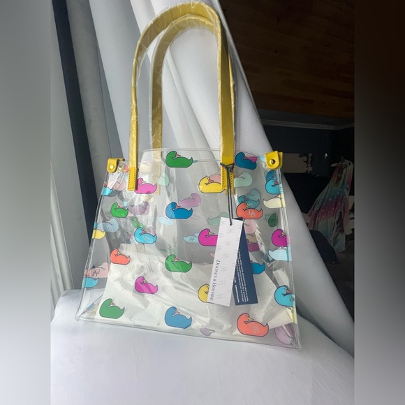 NWT Dooney and Bourke Sport Duck Monogram Medium Shopper Bag - Clear - Picture 3 of 7